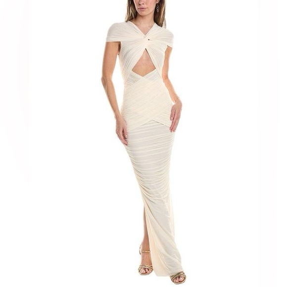 Ronny Kobo Nasha Twist-Front Cut-Out Maxi Dress - Picture 6 of 9